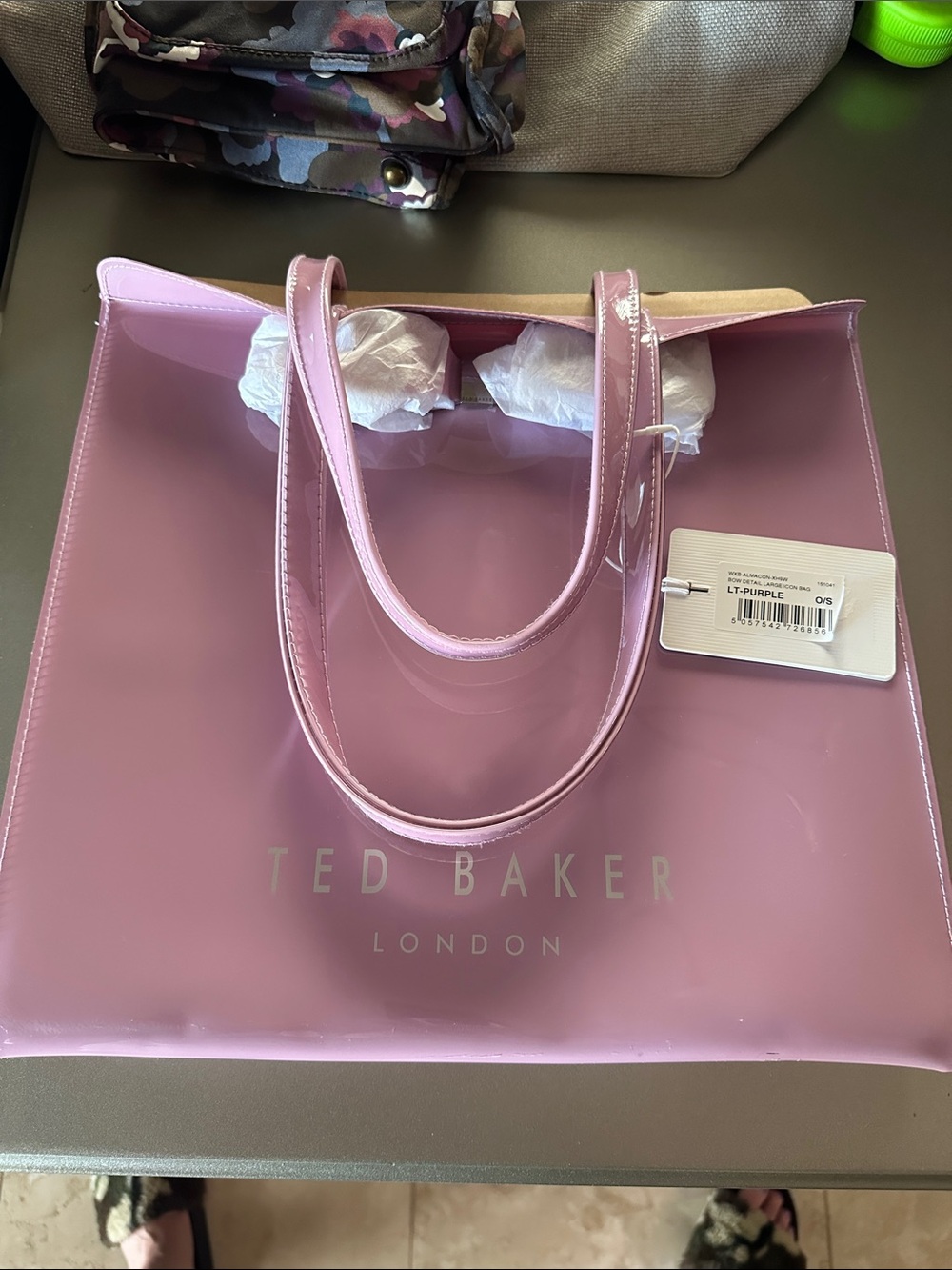 Ted Baker Light Purple Patent Tote